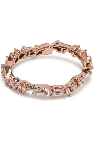 Suzanne Kalan Fireworks diamantring i 18K roséguld med rubin