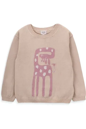 KNOT Intarsiastickad tröja med giraff