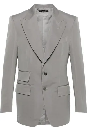 Tom Ford Enkelknäppt blazer med spetsiga slag