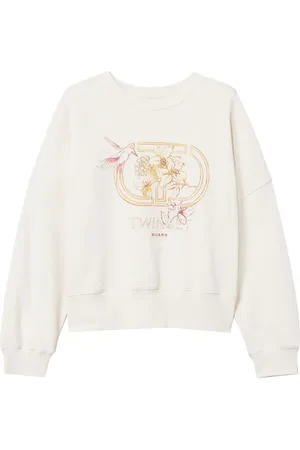 Twin-Set Hummingbird sweatshirt med tryck