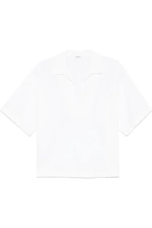 BARENA Blus med skrynklad effekt