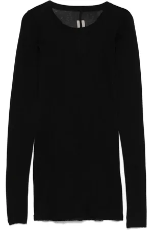 Rick Owens Finribbad långärmad t