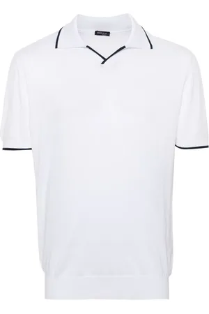 Kiton Stickad pikétröja