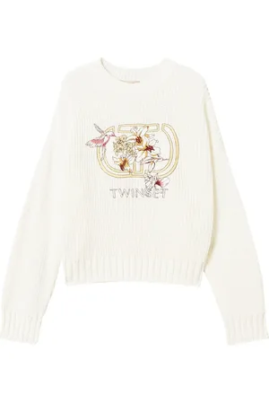 Twin-Set Oval T tröja med brodyr