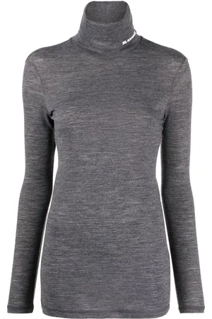 Jil Sander Topp med trattformad krage