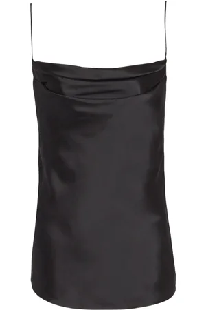 Balmain Draperad satintopp