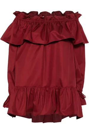 Saint Laurent Minikjol med volang