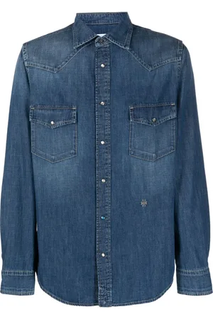 Jacob Cohen Jeansskjorta med broderad logotyp