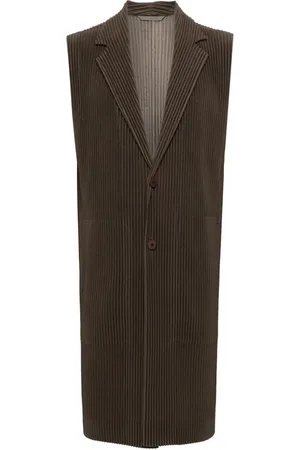 Issey Miyake Enkelknäppt manchesterkappa