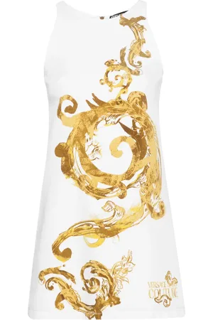 VERSACE Watercolour Couture miniklänning med tryck