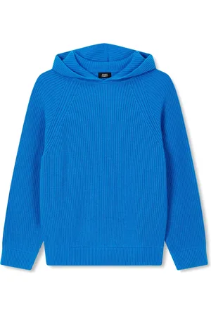 Studio Tomboy Intarsiastickad hoodie med logotyp