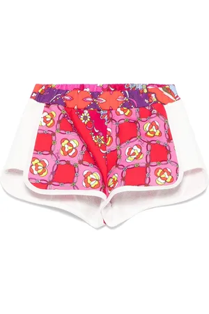 PUCCI Junior Blommiga shorts