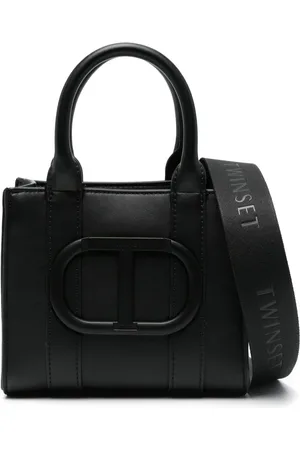 Twin-Set Totebag med logotypplakett