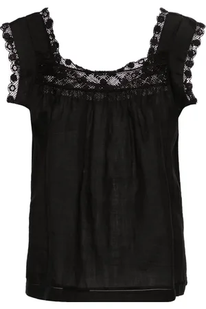 Doen Aphra blus med virkad kant