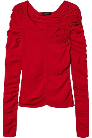 Twin-Set Topp med blomdetalj