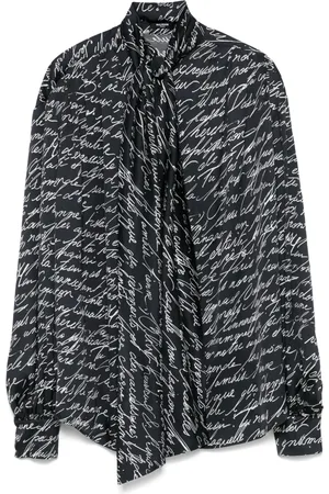 Balmain Love Letter blus med tryck
