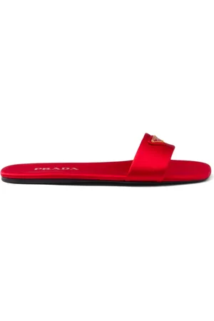Prada Badtofflor med logotyp