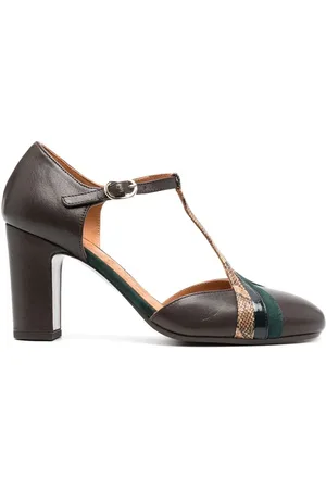 Chie Mihara Pumps i läder med rundad tå 85 mm