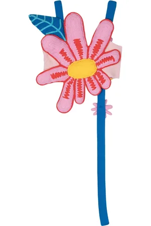 MIRA MIKATI Kort linne med blommig applikation