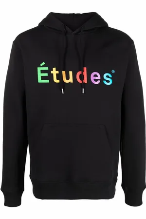 Etudes Hoodie med logotyp