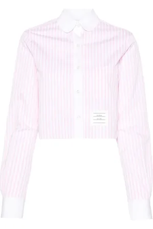 Thom Browne Kort randig skjorta