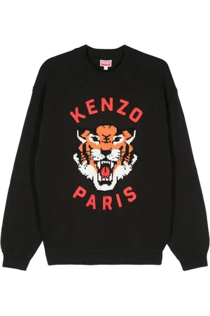 Kenzo Lucky Tiger intarsiastickad tröja