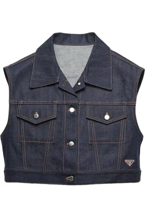 Prada Jeansväst med logotyp