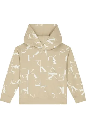 Calvin Klein Logotypmönstrad hoodie