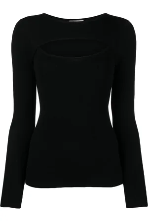 Allude Finribbad tröja med utskuren detalj