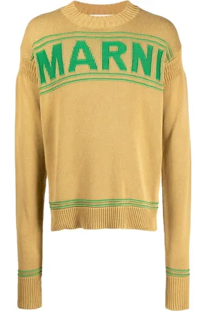 Marni Stickad tröja med logotyp