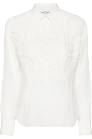 ERMANNO SCERVINO Skjorta med blomapplikation