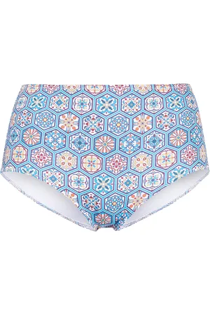 Solid Bikinitrosor med geometriskt tryck
