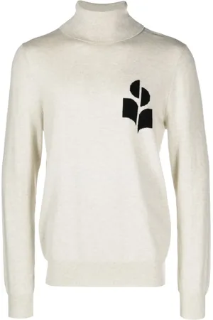 Isabel Marant Enzo intarsiastickad tröja med logotyp