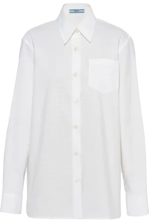 Prada Poplinskjorta i jacquard