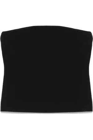MATTEAU Stickad croptop utan axelband