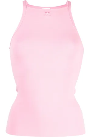 Courrèges Linne med broderad logotyp