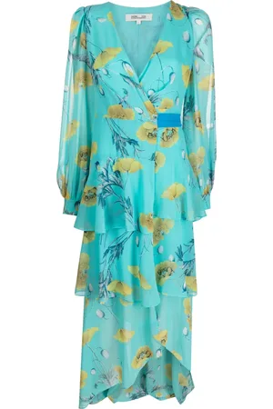 Diane von Furstenberg Silvia draperad klänning