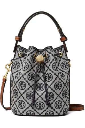 Tory Burch Liten bucketbag med monogram