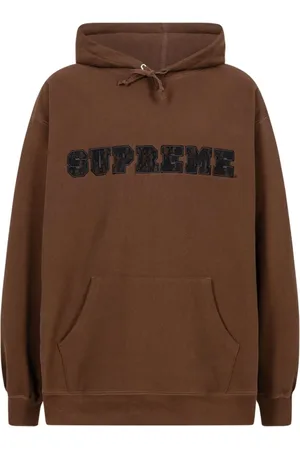 Supreme Hoodie med logotyp och spetsdetalj