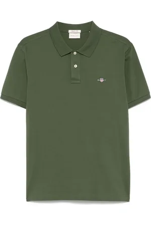 GANT Kortärmad pikétröja med sköldmotiv