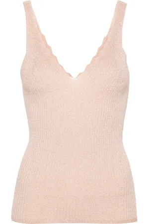 Twin-Set Ribbstickad topp