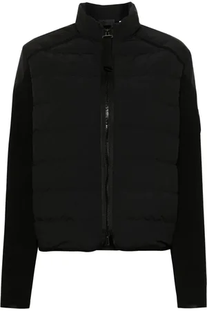Moncler Stickad kofta med vadderad panel
