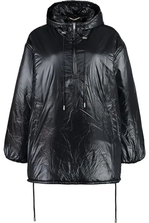 Saint Laurent Cassandre vadderad jacka med huva