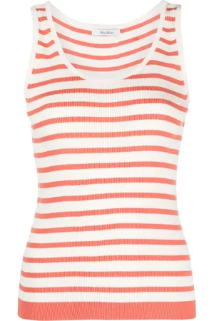 Max Mara Randigt stickat linne
