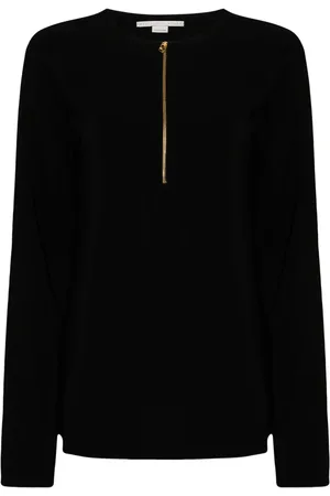 Stella McCartney Tröja med halv dragkedja