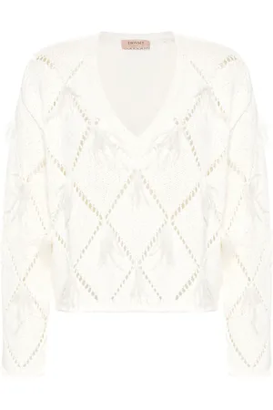 Twin-Set Diamantmönstrad tröja