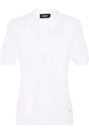 Dsquared2 Glesstickad pikétröja