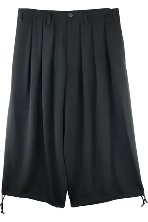 YOHJI YAMAMOTO Plisserade shorts med låg gren