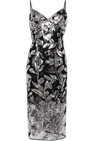 Marchesa Notte Paljettprydd klänning