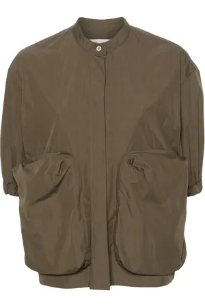 Jil Sander Poplinskjorta med kinakrage